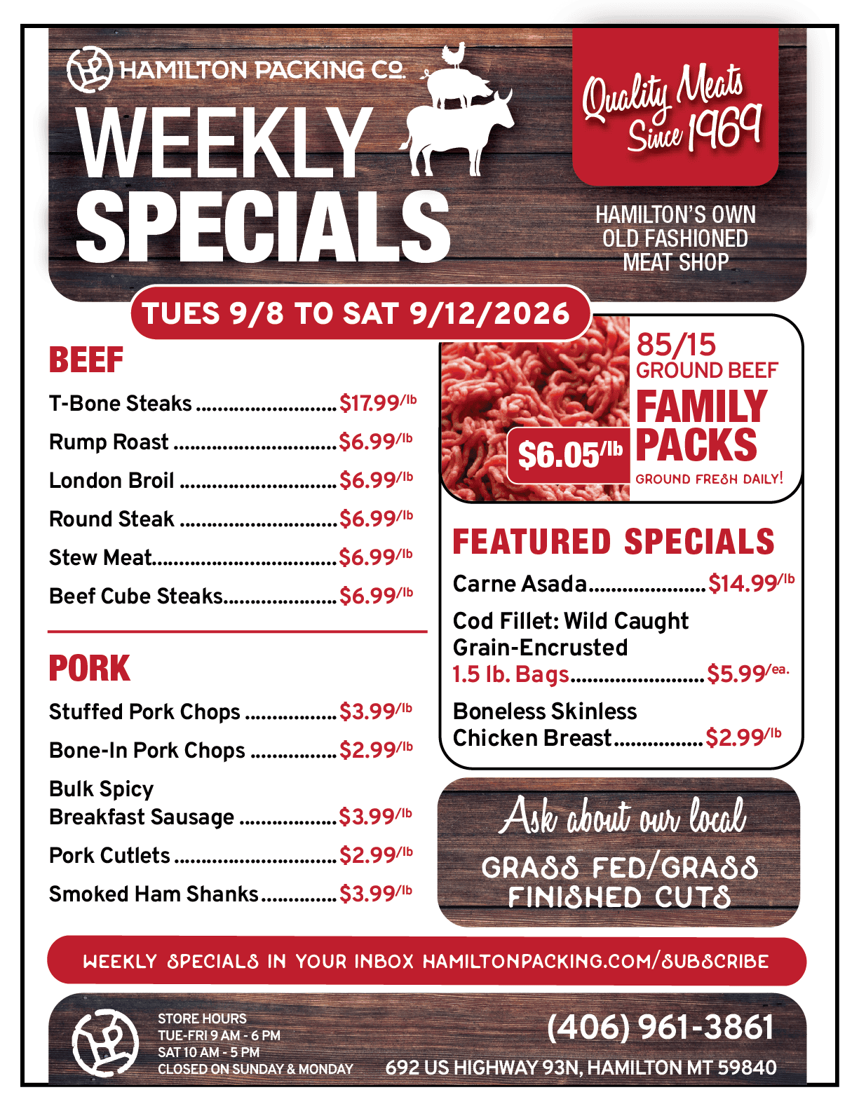 HP Weekly Specials - Full Page - SEPT 8 Hamilton Packing Weekly Specials Flyer for August 18-22 2026